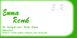 emma renk business card